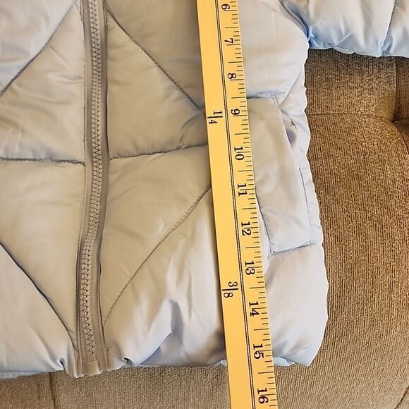 Jessica Simpson baby girl blue soft faux fur lined coat size 24 months NWT - Picture 10 of 11